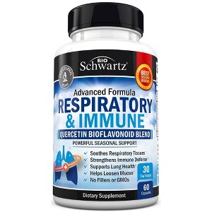 Respiratory Support + Immunity Capsules, Bioschwartz, 60ct - 1 of 4