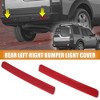 Unique Bargains Rear Left Right Bumper Reflector Light Cover for Range Rover Sport L320 LR4 2010-2013 XFF500020 XFF500030 Red 1 Pair - 2 of 4