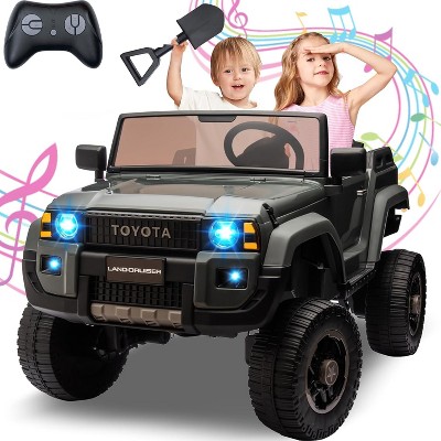 24V Ride On Toy for Big Kids, Licensed Toyota LC250 2 Seater Ride On Car with Remote Control