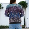 Anna-Kaci Women's Sequin Long Sleeve Sparkly Pullover Sweatshirt - 2 of 4