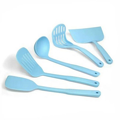 LunaLulinlk Cooking Utensil Set of 5 Non Stick & Heat Resistant Nylon Multipurpose