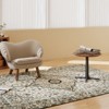 5x7ft Vintage Floral Washable Area Rug, Non-Slip Low Pile Polyester Carpet for Living Room & Bedroom - 4 of 4
