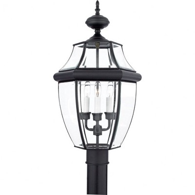 Quoizel Lighting Newbury 3 - Light Post Light in  Mystic Black