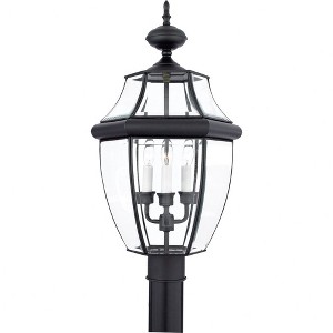 Quoizel Lighting Newbury 3 - Light Post Light in  Mystic Black - 1 of 3