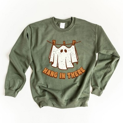 Simply Sage Market Women's Graphic Sweatshirt Hang In There Ghost