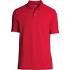 Lands' End Men's Short Sleeve Basic Mesh Polo Shirt - 2 of 3