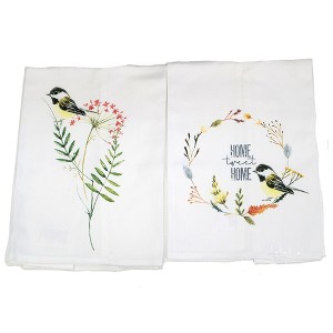 Ganz 26.0 Inch Wildflower Bird Teatowel Home Tweet Home Kitchen Towel - 1 of 3