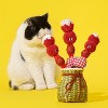 ZEZE Tanghulu Catnip Ball Toy – Plush Skewer - Inspired Cat Toy with Catnip, Red Fruit Design for Cultural & Interactive Play - 3 of 4