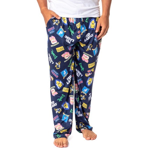Ted Lasso Mens' Tv Series Show Symbols Icons Believe Sleep Pajama Pants ...