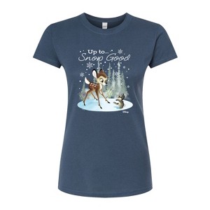 Women's - Disney - Christmas - Up To Snow Good Fitted Graphic T-Shirt - 1 of 4