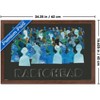 Trends International Radiohead - Blue Crowd Silhouettes Framed Wall Poster Prints - 3 of 4