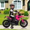 6V Kids Ride-On Motorcycle with Training Wheels, Headlight & Music, Adjustable 2-5 MPH Electric Toddler Bike for Boys & Girls - 3 of 4