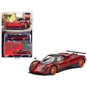 Pagani Zonda F Rosso Dubai Red Metallic with Black Top Limited Ed to 3000 pcs 1/64 Diecast Model Car by Mini GT - 1 of 4