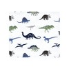 Hudson Baby Infant Boy Cotton Flannel Receiving Blankets Bundle, Blue Green Dino, One Size - 3 of 4