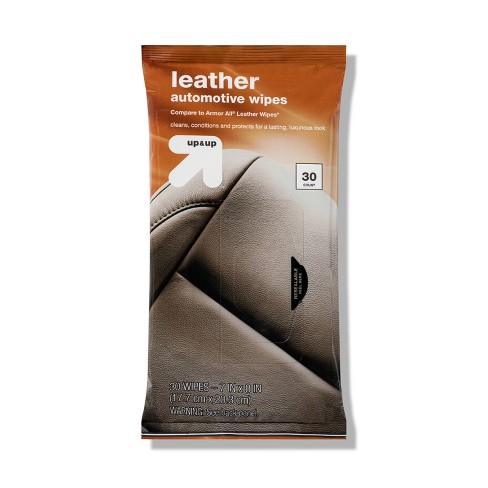 27ct Leather Automotive Wipes Pouch - Up & Up™ : Target