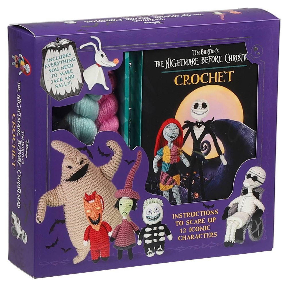 Disney Tim Burton's: The Nightmare Before Christmas Crochet - (Crochet Kits) by Ilaria Caliri (Mixed Media Product)