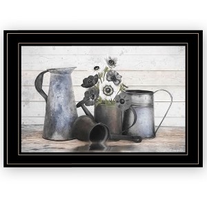 "Floral Farmhouse I" by Robin-Lee Vieira, Ready to Hang Framed Print, Black Frame - 1 of 1