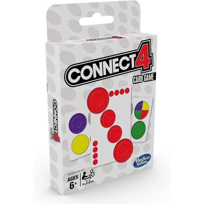 Hasbro Gaming Connect 4 Card Game for Kids Ages 6 and Up, 2-4 Players 4-in-A-Row Game, 5 of 8