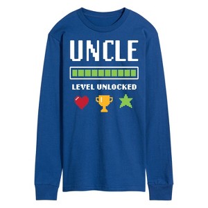 Men's - Instant Message - Uncle Level Unlocked Long Sleeve Graphic T-Shirt - 1 of 4