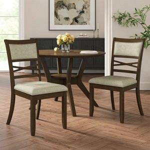 Eliseo Classic Dining Chair with Solid Wood Frame Set of 2|ARTFUL LIVING DESIGNWALNUT - 1 of 4