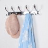 Unique Bargains Stainless Steel Wall Mounted Rust-Resistant Coat Hooks - 2 of 4