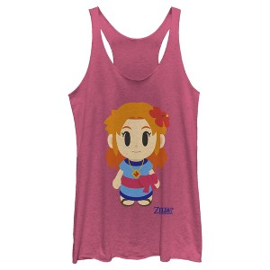 Women's Nintendo Legend of Zelda Link's Awakening Marin Avatar Racerback Tank Top - 1 of 3