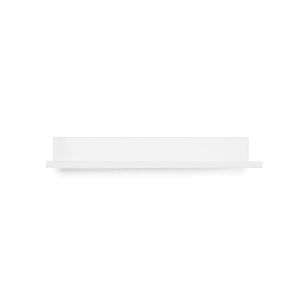 Photos - Kids Furniture 12" No Stud Needed Photo Ledge White Powder Coat - Simple Mount