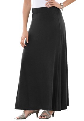 Jessica London Women's Plus Size Everyday Stretch Knit Maxi Skirt