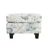PAGED 24 Inch Ottoman with Storage, Modern Vanity Chair Footrest Ottoman with Wooden Legs, Entryway Bench for Living Room, Bedroom - 3 of 4