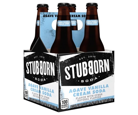 Stubborn Soda Agave Vanilla Cream - 4pk/12 fl oz Glass Bottles