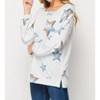 Women's Star Print Pullover - honeyme - 2 of 3
