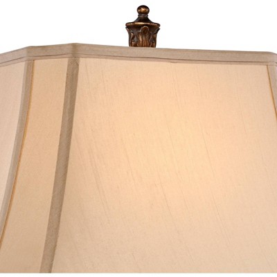 Bronze Leafwork 32.5" Traditional Table Lamp with Tan Shade