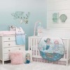 NoJo Sugar Reef Mermaid Photo Op 100% Cotton Fitted Crib Sheet, A Little Mermaid Sleeps Here - 4 of 4