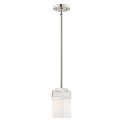Livex Lighting Harding 1 - Light Pendant in  Brushed Nickel