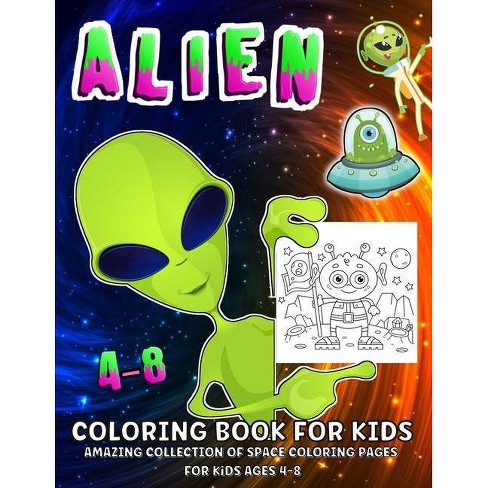 Alien Coloring Book Large Print By Emil Rana O Neil Paperback Target