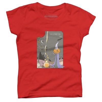 Girl's Design By Humans Halloween magic brewery By runcatrun T-Shirt