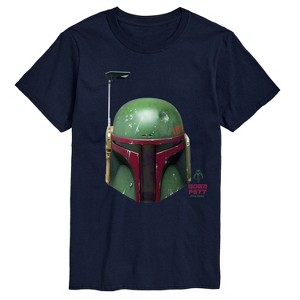 Men's - Star Wars - Boba Fett Helmet Short Sleeve Graphic T-Shirt - 1 of 3