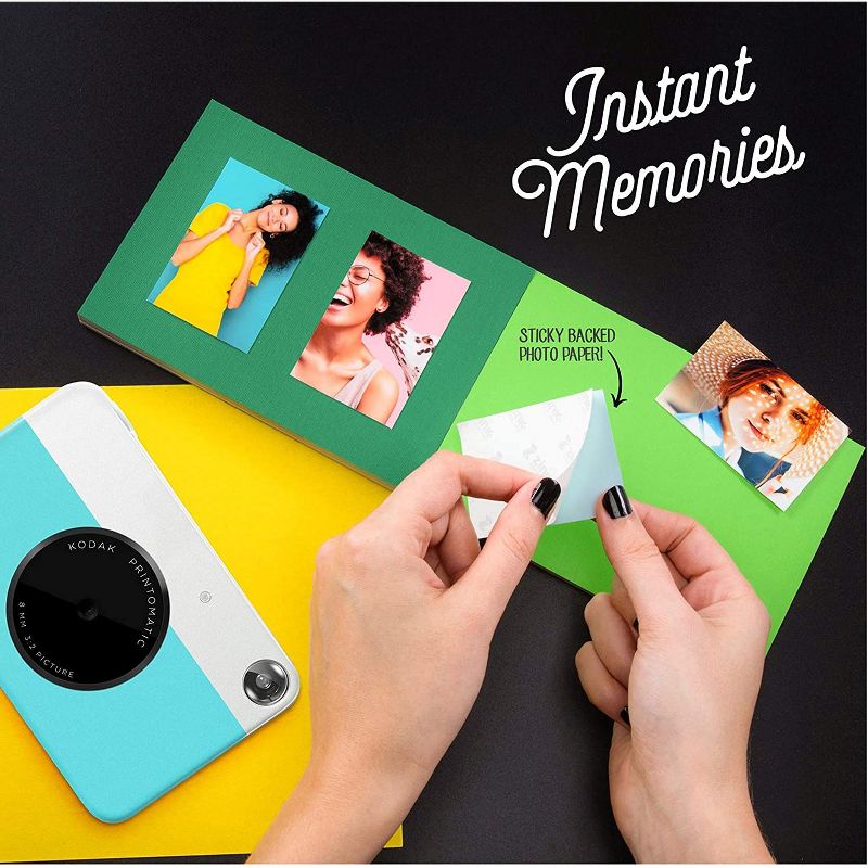 KODAK Printomatic Digital Instant Print Camera - Full Color Prints On ZINK 2x3" Sticky-Backed Photo Paper  Print Memories Instantly, 6 of 7