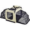 Pet Life Hounda Accordion Metal Framed Soft-Folding Collapsible  Expandable Pet Dog Crate Blue - 3 of 3