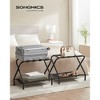 SONGMICS Luggage Rack with Fabric Storage Shelf Suitcasa Stand for Guest Room Bedroom Holds up to 110 lb - image 2 of 4