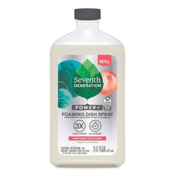 Seventh Generation Power Plus Foaming Dish Spray Refill - Honeycrisp Apple - 16 fl oz