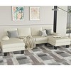 LACOO U-Shape Corduroy Sectional Sofa with Chaise - image 2 of 4