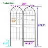 Lorna 2 Pack 78.7"x19.7" Metal Garden Trelli, Tiered Planters for Climbing Plants,  Outdoor Furniture Near Me - The Pop Home - 4 of 4