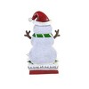 Christmas 7.5 Inch Snowman Plank Stocking Holder Stocking Holder , Slats Wood-Look Planks (1PC) - 2 of 3
