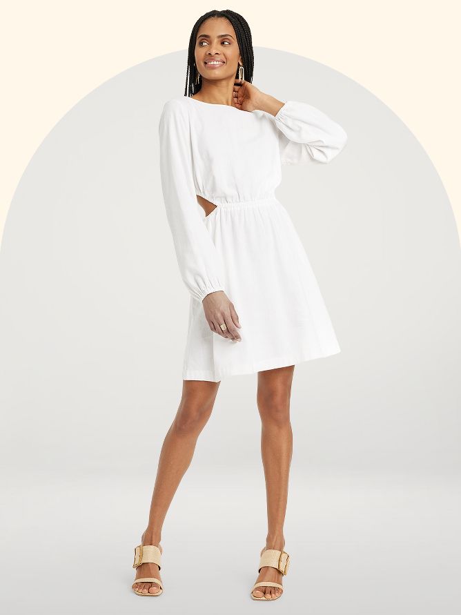 Convertible Off-White Floral Smocked Midi Dress - Uptown Boutique