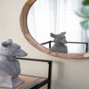 SEVOBAL Bathroom Vanity Mirrors Mango Wood Wall Mirror with Solid Frame Lightweight and Practical Safe and Reliable, Natural, 19.8"*19.8"*1.3" - 4 of 4