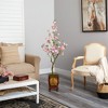 Nearly Natural 56-in Cherry Blossom Artificial Tree in Decorative Planter - 4 of 4