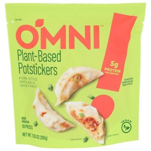 OmniFoods Frozen Vegan Plant Based Potstickers Pork-Style - 7.05oz - 1 of 2