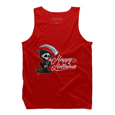 Men's Design By Humans HAPPY HALLOWEEN - Special Edition By wedenote Tank Top