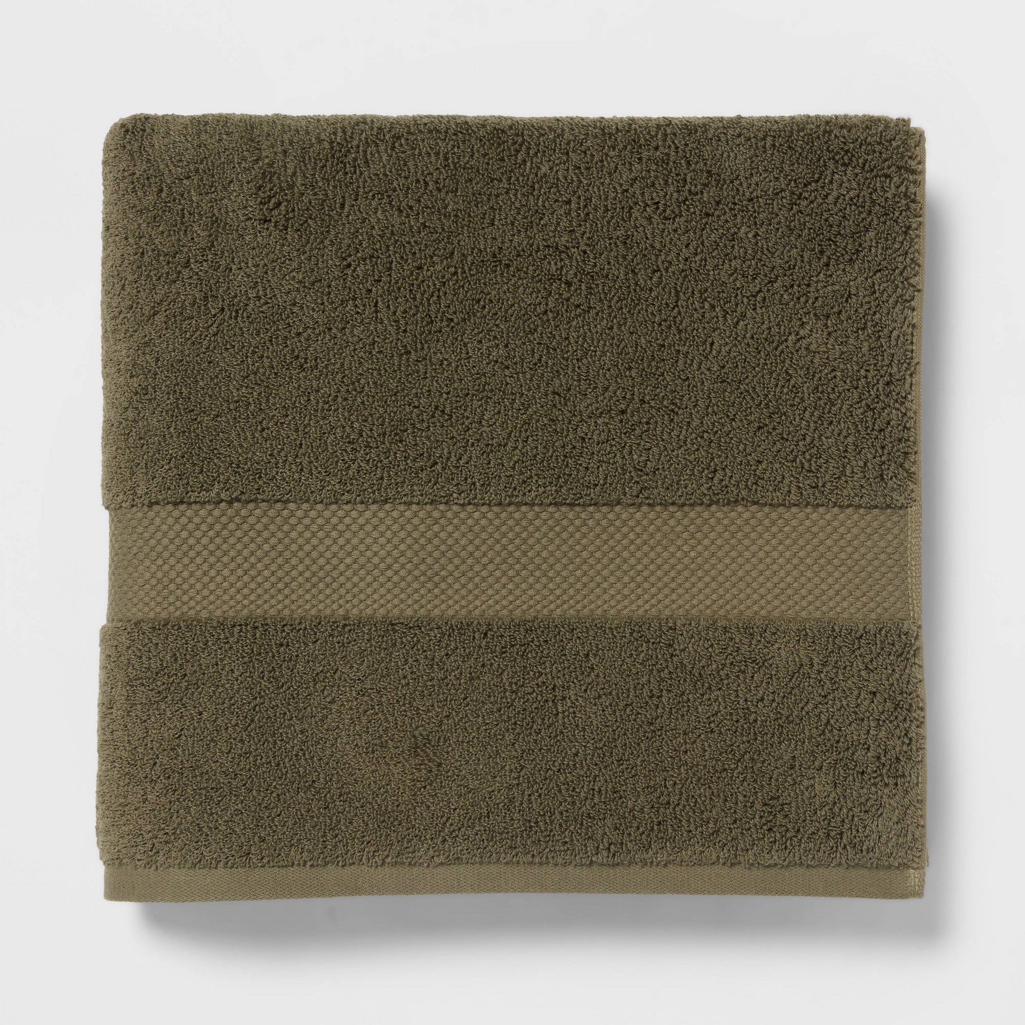 Performance Plus Bath Towel Dark Green - Threshold™